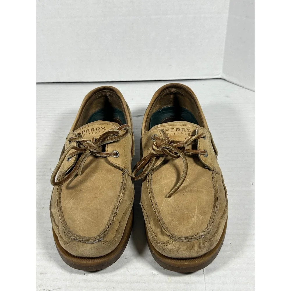 Sperry Top-Sider Mens 10.5M Tan Leather Boat Shoes Loafers 0764043